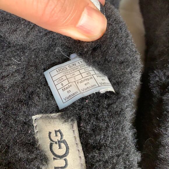 UGG Oh Yeah double strap flat sandals in black Size 9 - Picture 5 of 14